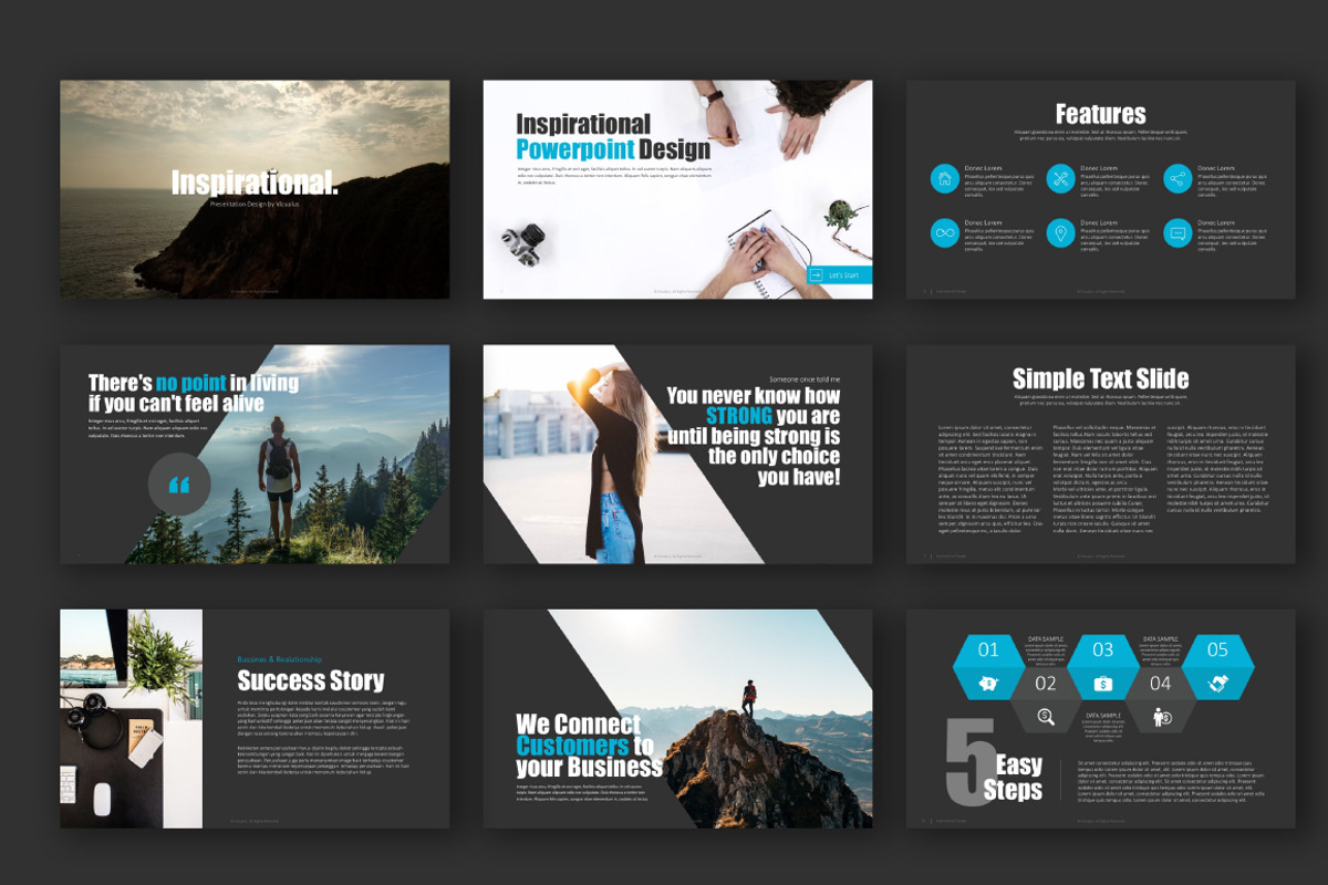 Inspirational Powerpoint Template, a Presentation Template by Vizualus (Photo 3 of 9)