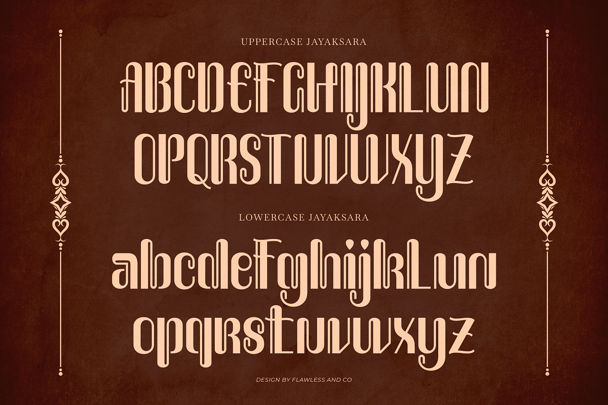 Jayaksara - Javanese Display Font, a Sans Serif Font by Flawless And Co (Photo 8 of 10)