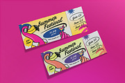 Yellow Retro Summer Festival Ticket, a Card Template by graphicook (Thumbnail 3 of 3)