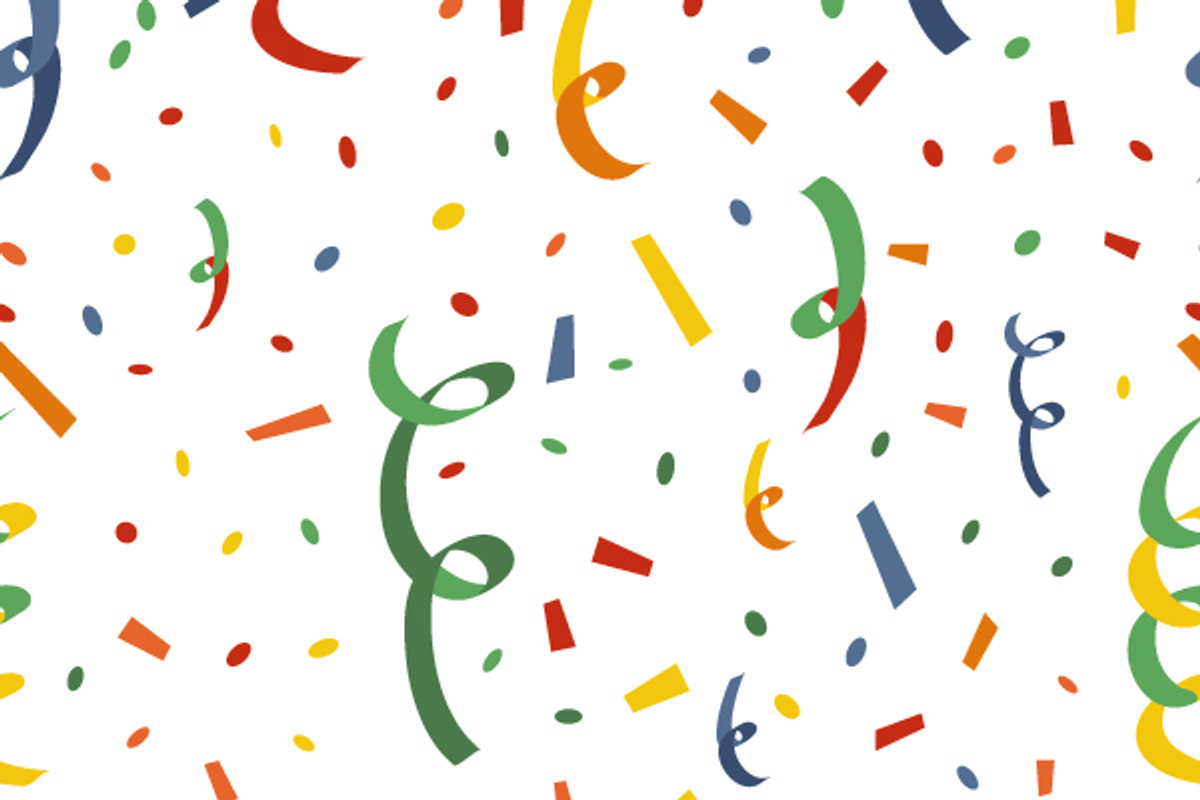 Exploding party popper pattern, a Pattern Graphic by BestPics