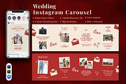 Wedding Instagram Carousel & Canva, a Social Media Template by Attype (Thumbnail 1 of 5)