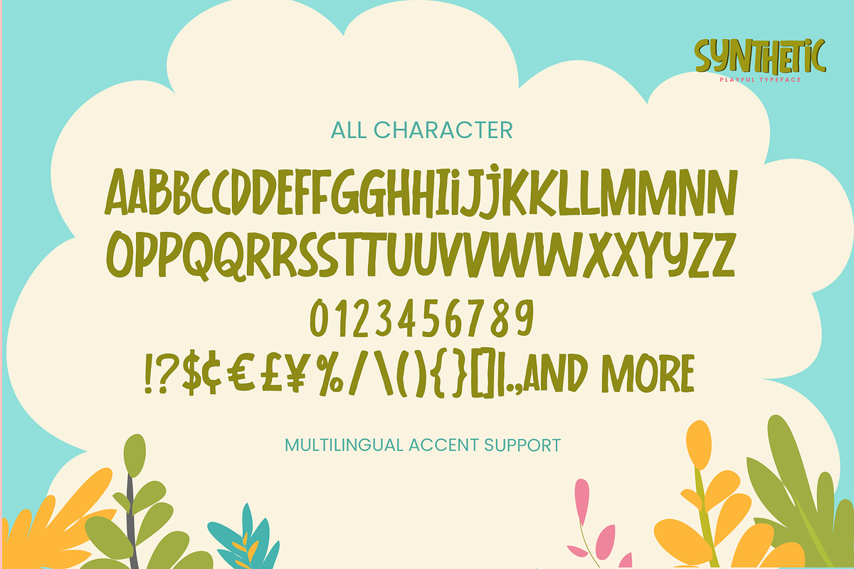 Syhthetic - Playful Typeface Font, a Sans Serif Font by Gassstype (Photo 6 of 8)