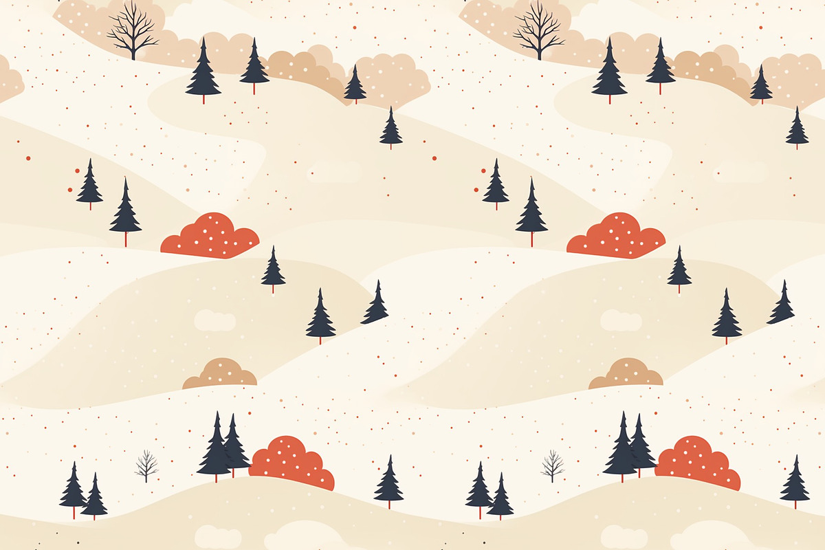 Winter pattern minimalism, a Pattern Graphic by AlexandraTret (Photo 1 of 3)