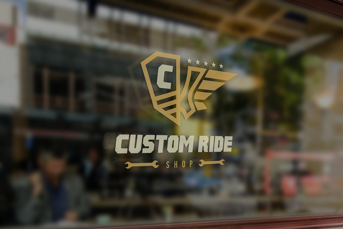 Custom Ride Logo, a Branding & Logo Template by Vectorwins Premium Shop