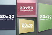 20x30 Canvas Mockups, a Print Template by Saunter Studios (Thumbnail 2 of 2)