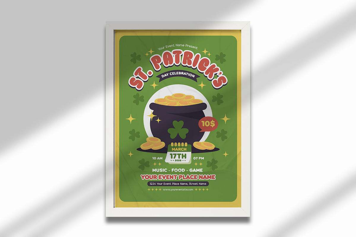 Playful St. Patrick's Day Flyer, a Flyer Template by Huge Dream Studio (Photo 5 of 5)