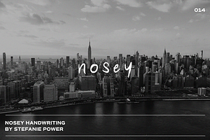 Nosey Handwriting | Font