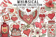 Whimsical Valentine Collection, an Illustration by Libby Wishes (Thumbnail 1 of 5)