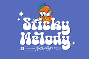 Sticky Melody, a Script Font by Nathatype (Thumbnail 1 of 10)