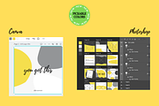 Yellow Curves Instagram Templates, a Social Media Template by bluevan (Thumbnail 2 of 5)