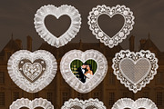 Vintage Lace Frames, Doilies & Bows, an Object Graphic by OliaMuseDesign (Thumbnail 8 of 10)
