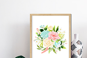 Pink mint floral clipart, an Illustration by heyiamalice (Thumbnail 12 of 13)