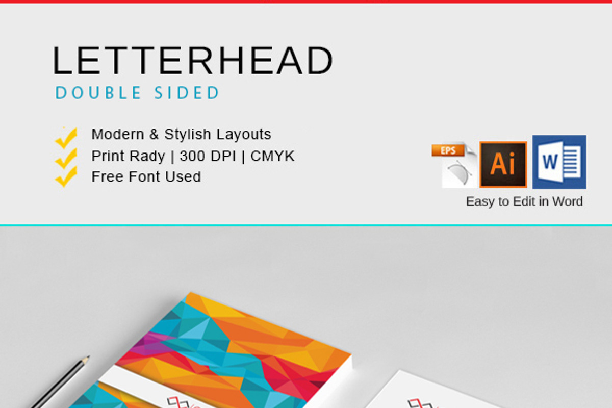Letterhead, a Stationery Template by asimalikhan555 (Photo 4 of 4)