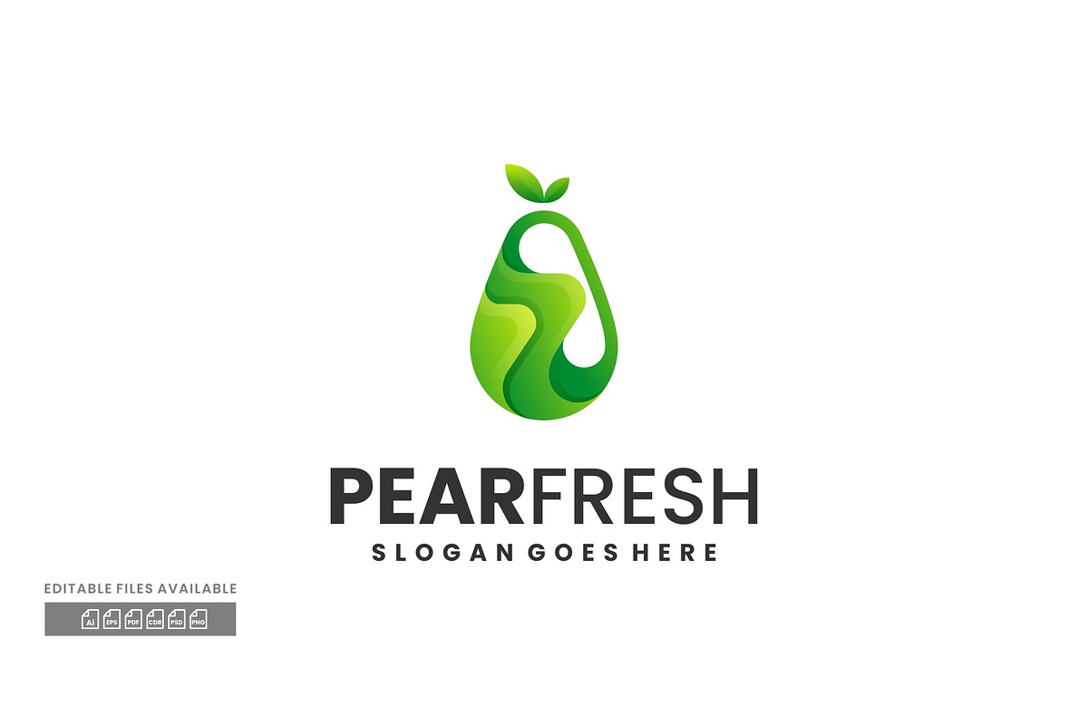 Pear Gradient Colorful Logo, a Branding & Logo Template by ivan_artnivora