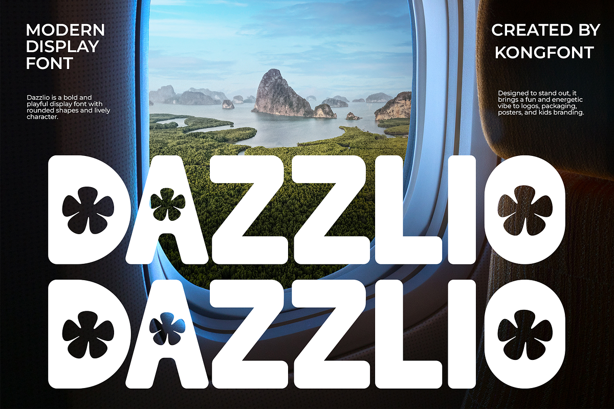 Dazzlio – Modern Display Font, a Handwritten Font by overlaytemplates (Photo 1 of 5)