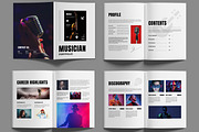 Musician Portfolio Template Layout, a Brochure Template by MightyDesign (Thumbnail 2 of 6)