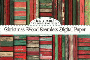 Christmas Wood Textures, a Texture Graphic by designcity5
