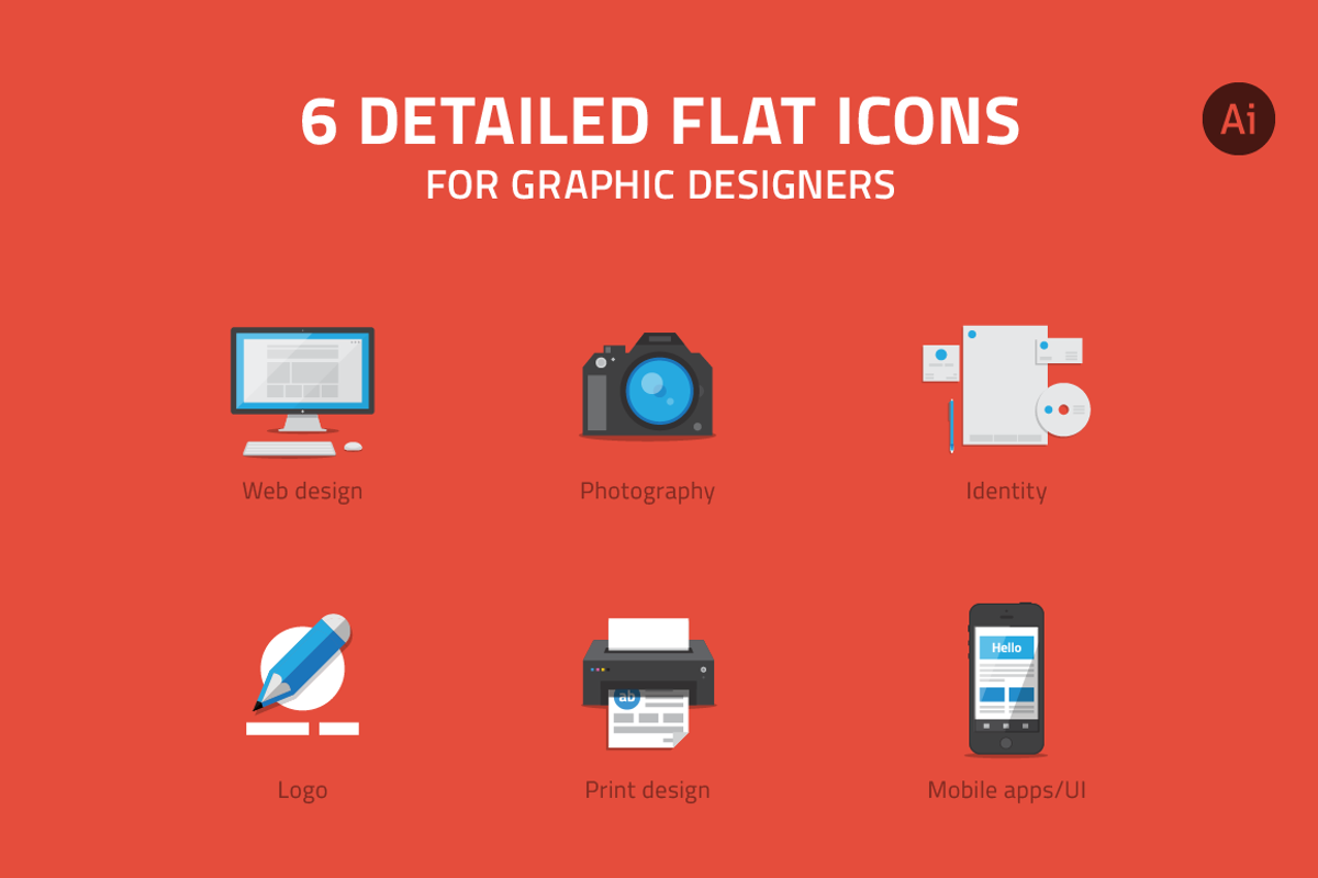 Icons for graphic designer