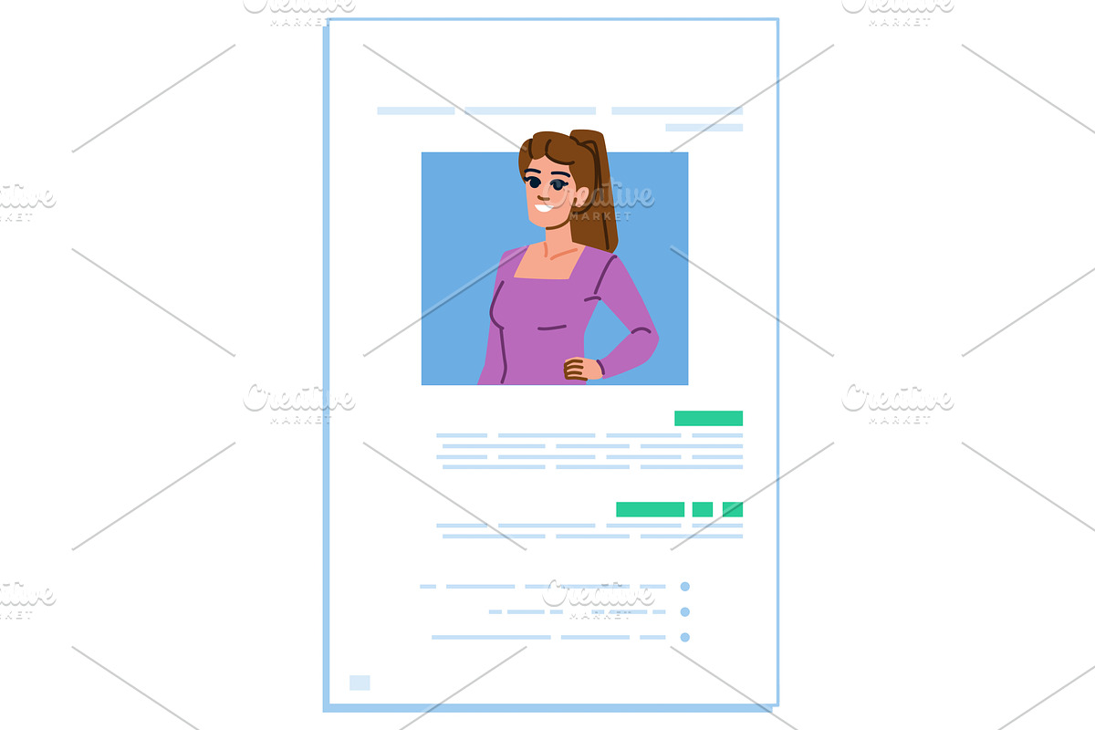 Smiling businesswoman on modern, a Person Illustration by pikepicture