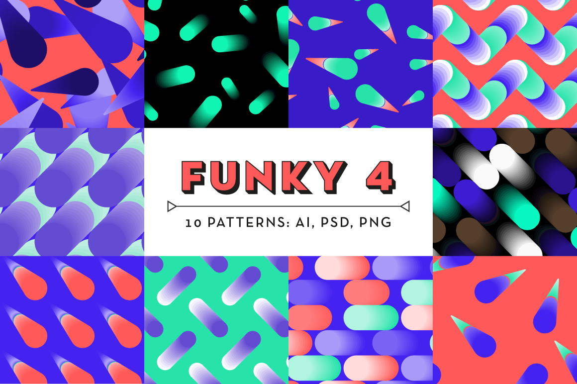 Funky Patterns 4 | Graphic Patterns ~ Creative Market