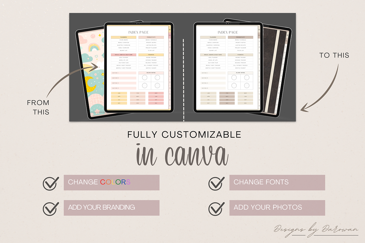 2024 Digital Planner | Canva PLR, a Branding & Logo Template by Designs by Darowan (Photo 10 of 10)