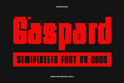 CS Gaspard Semipixel, a Sans Serif Font by Craft Supply Co. (Thumbnail 1 of 8)