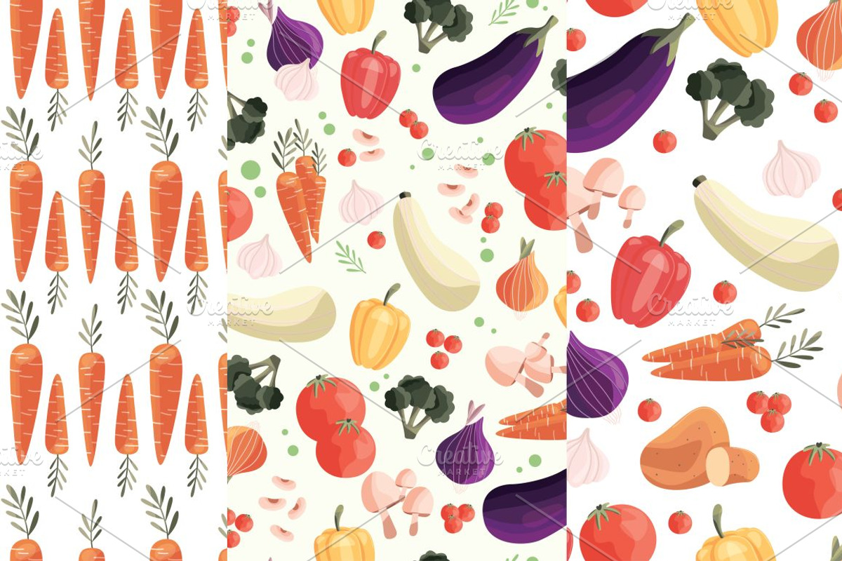 Vegetables posters, banners, pattern, a Decorative Illustration by Blue Lela Design (Photo 10 of 13)