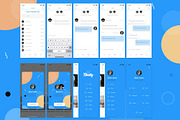 Chatty Mobile UI Kit, an UI Kit Template by Web Donut (Thumbnail 6 of 7)
