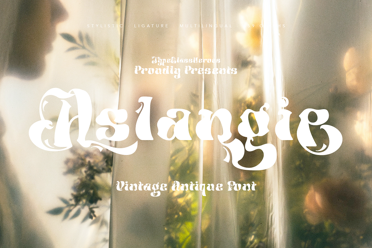 Aslangie - Vintage Font, a Symbol Font by TypeClassHeroes (Photo 1 of 10)