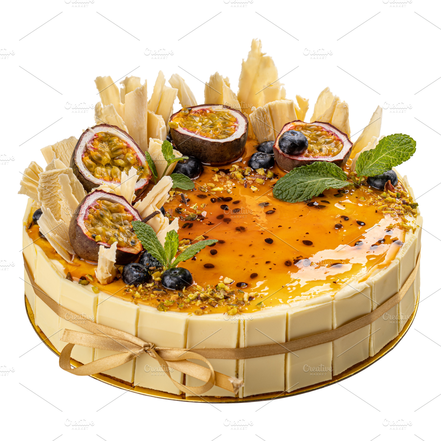 White chocolate cake, a Background Photo by Grafvision photography
