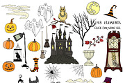 Halloween Colors Clip Art, an Illustration by Nataliapiache (Thumbnail 4 of 4)