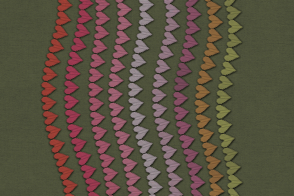 Procreate 3D Digital Embroidery, a Brush Add-On by Hanna Inaiáh (Photo 4 of 11)