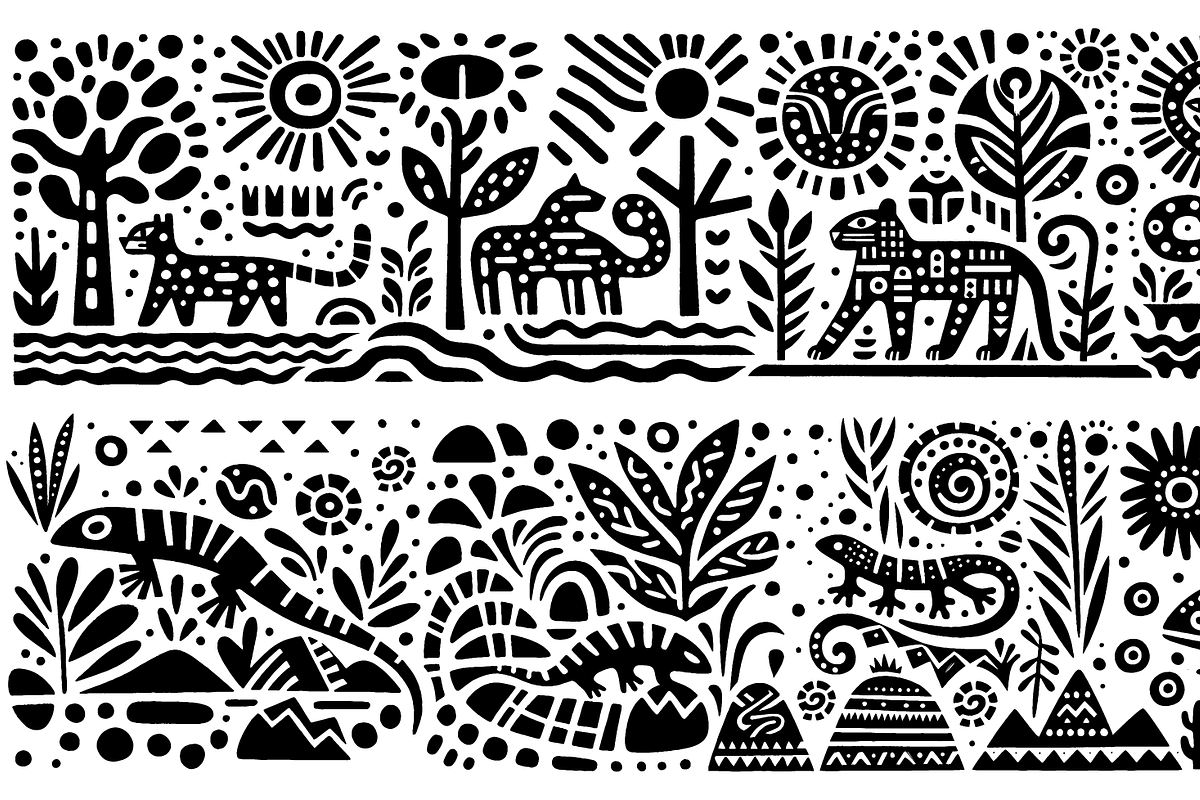 Vintage Culture Dance Folk Art, a Decorative Illustration by devastd (Photo 16 of 28)
