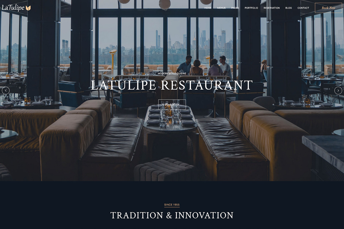 LaTulipe Restaurant WordPress Theme, a WordPress Template by MatchThemes (Photo 2 of 5)