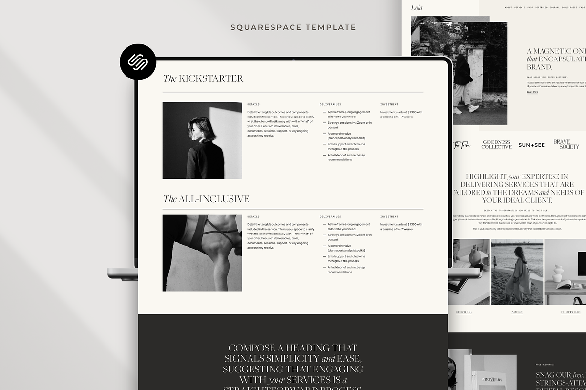 Squarespace Template For Counsellors, a Squarespace Template by Candor Templates (Photo 2 of 19)