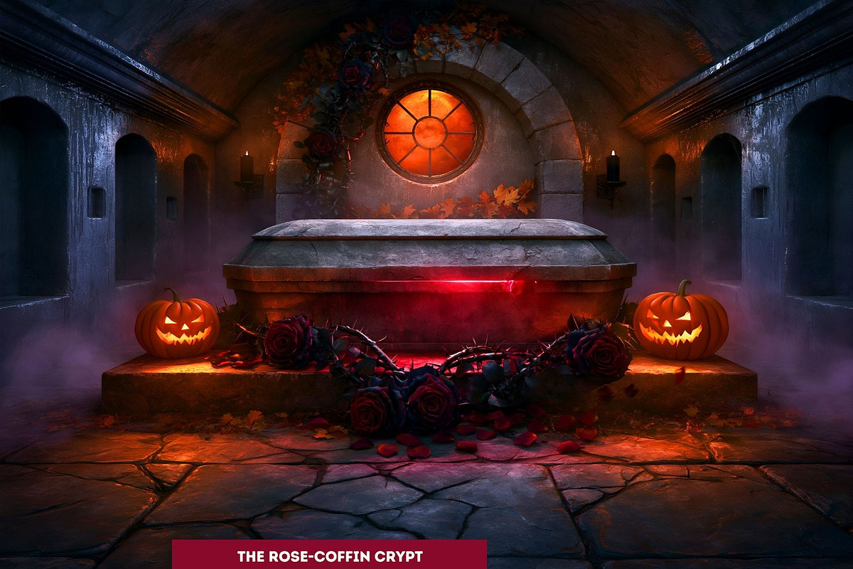 Hallowmere Halloween Backgrounds, a Seasonal Illustration by ThatsDesignArt (Photo 10 of 16)