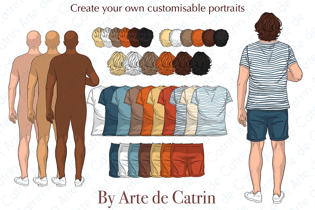 Summer Family Clipart, Beach Family, a Person Illustration by ArtedeCatrin (Photo 2 of 10)