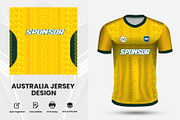 Australia Cricket Jersey Design, a Sport Illustration by samsulpassive (Thumbnail 3 of 3)