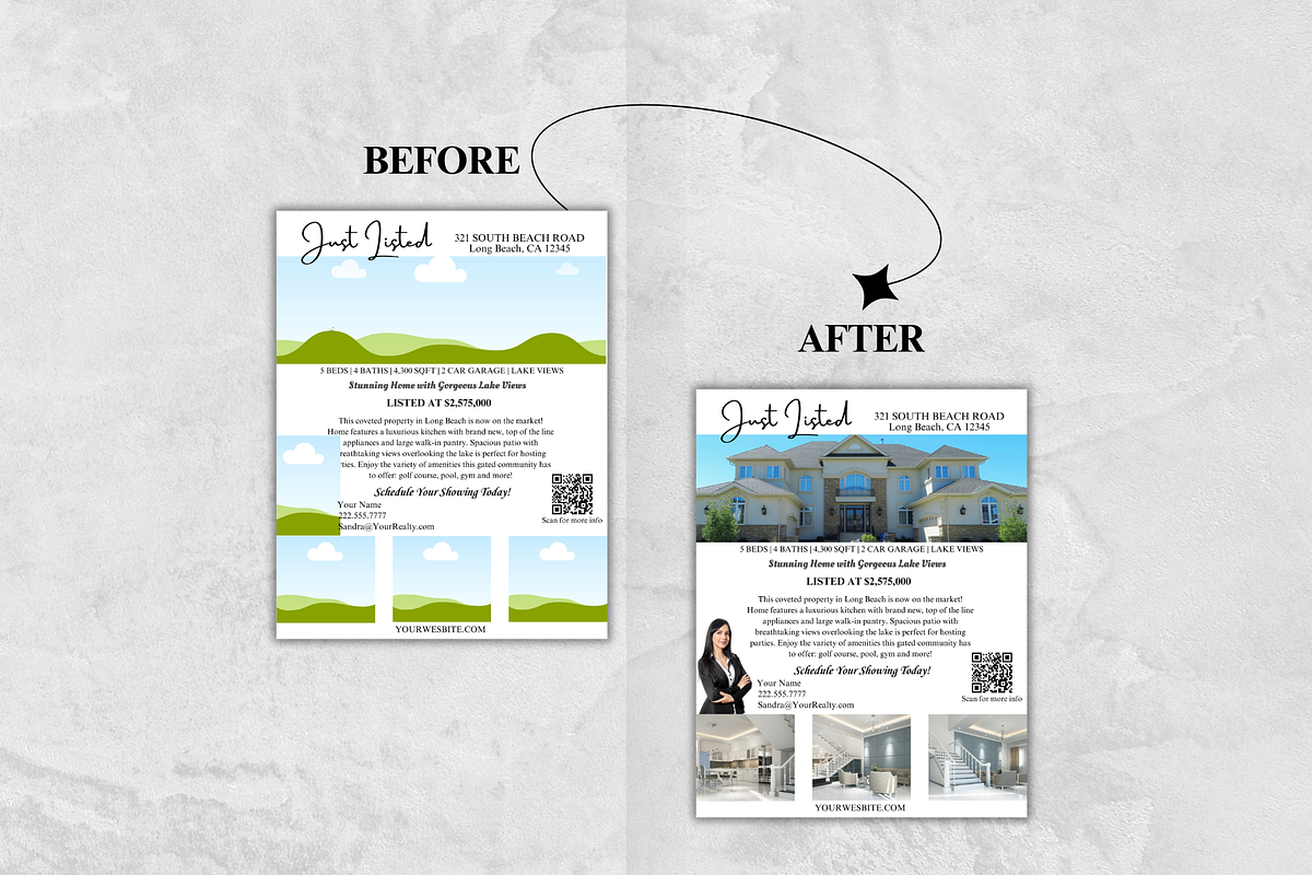 Real Estate Flyer Bundle w/ QR Codes, a Flyer Template by GraphiqueGlow (Photo 4 of 6)