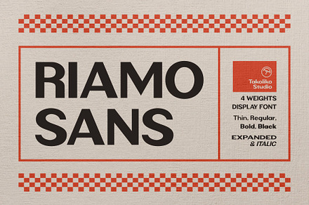 Riamo Sans, a Sans Serif Font by takoliko
