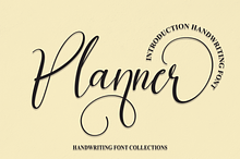 Planner | Script Font