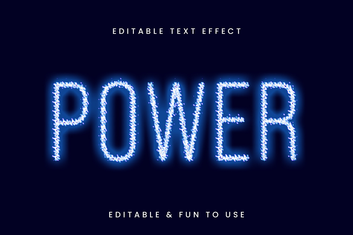 Electric Sparks Text Effect