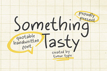 Something Tasty Font