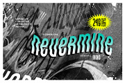Nevermine - Nineties Type, a Sans Serif Font by ikiiko (Thumbnail 1 of 6)