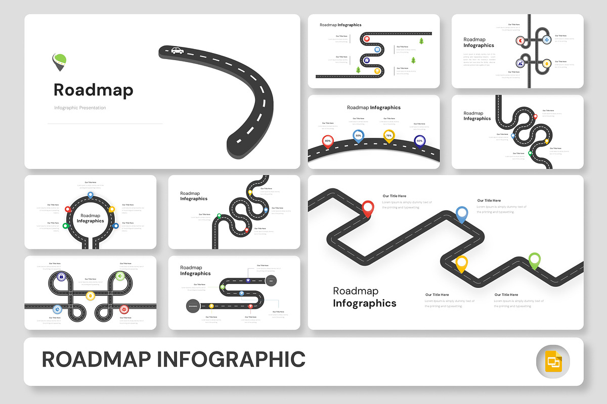 Roadmap Infographic Google Slides, a Presentation Template by Premast (Photo 1 of 4)