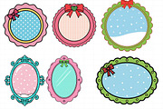 Christmas Vintage Cute Frame Bundle, an Illustration by Daily.Designs (Thumbnail 3 of 5)