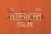Aeroflow - Vintage Aviation Display, a Sans Serif Font by HipFonts (Thumbnail 5 of 10)