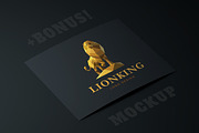 Polygonal Golden Lion logo, a Branding & Logo Template by SODESIGN (Thumbnail 3 of 3)