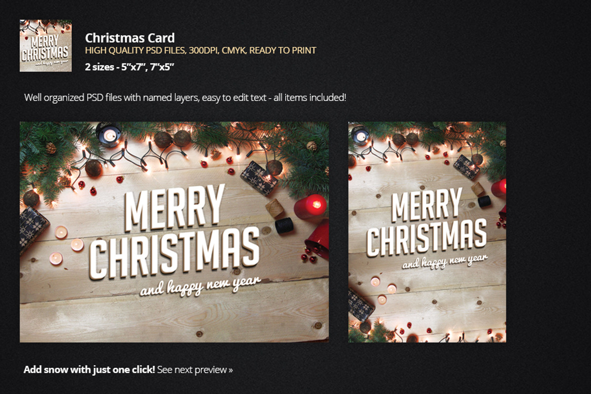 Christmas Card - Greetings, a Card Template by pixart_pm (Photo 2 of 3)