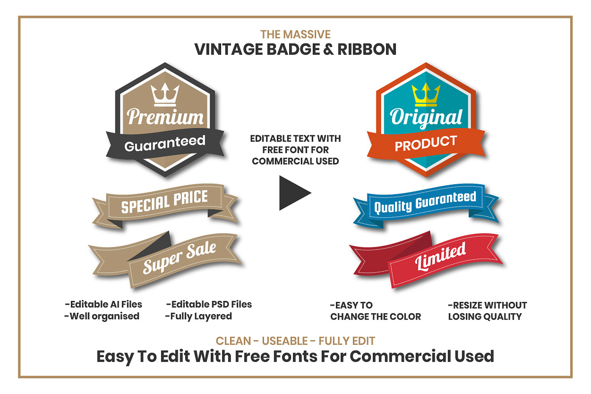 1200 Vintage Badge & Objects, a Branding & Logo Template by Toonsteb (Photo 2 of 20)